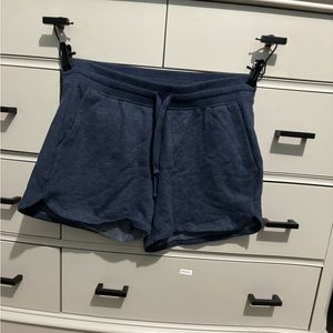 Navy athletic shorts. Stretchy